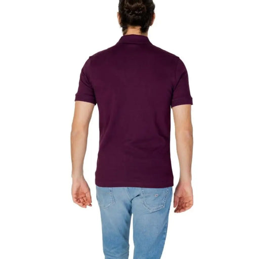 Boss - Boss Men Polo featuring man in stylish purple polo shirt