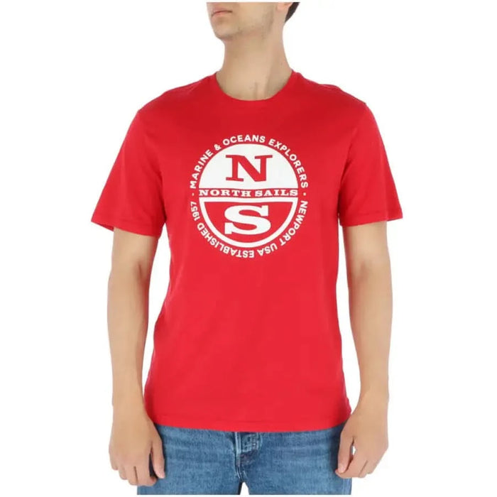 North Sails - Men T-Shirt - red / M - Clothing T-shirts