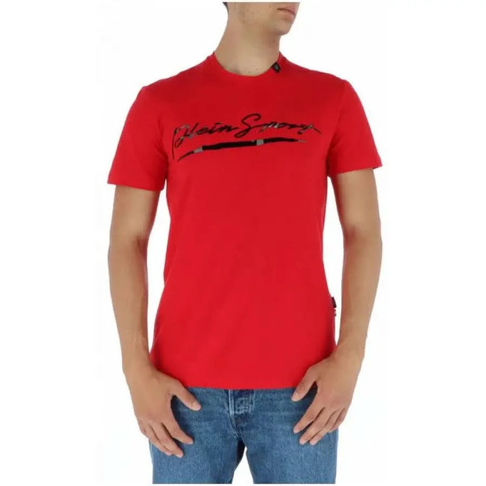 Plein Sport - Men T-Shirt - red / S - Clothing T-shirts