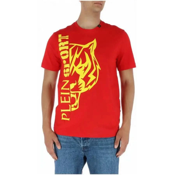 Plein Sport - Men T-Shirt - red / S - Clothing T-shirts