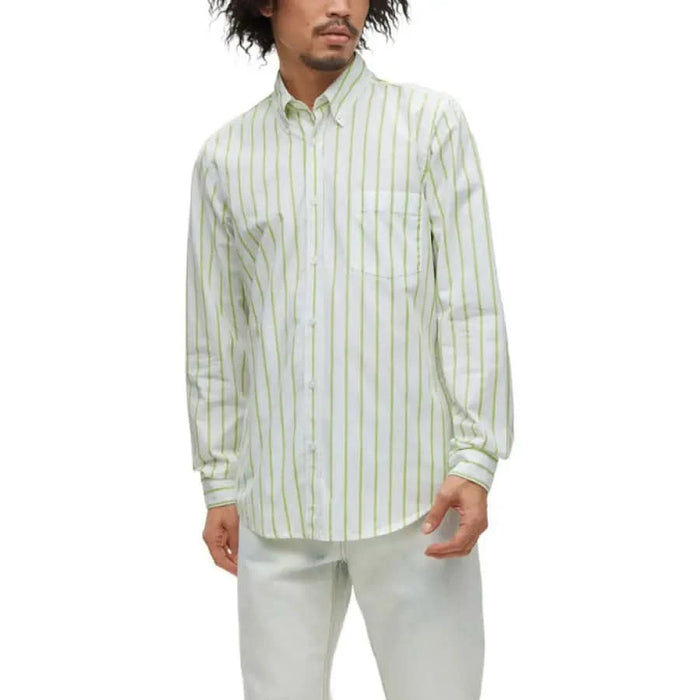 Boss - Men Shirt - green / S - Clothing Shirts