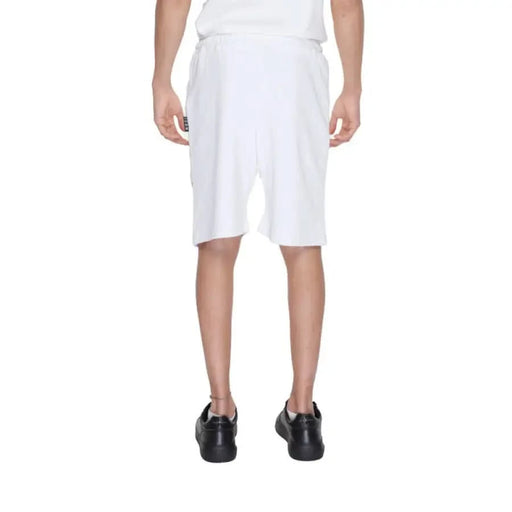 Man modeling Icon Men Shorts for urban city style fashion