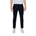 Man wearing Antony Morato Men Trousers, white t-shirt, black pants, urban fashion style