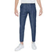 Man in white T-shirt and blue Antony Morato trousers - Urban style