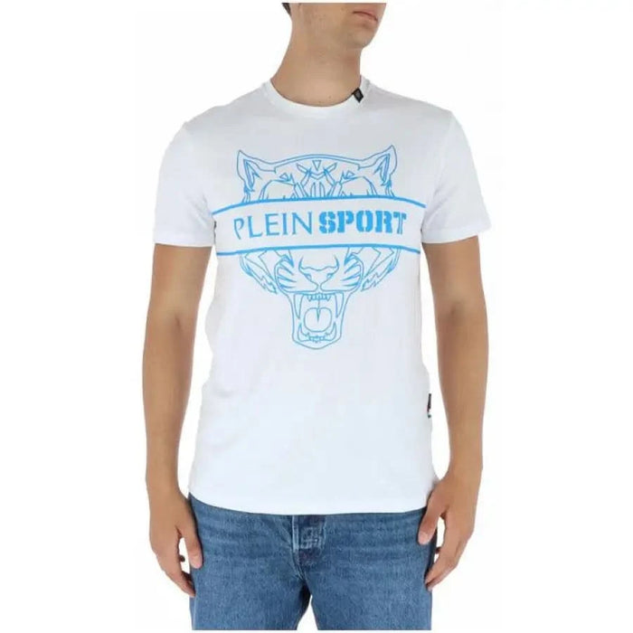 Plein Sport - Men T-Shirt - white / S - Clothing T-shirts