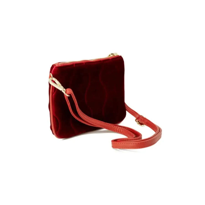 Gio Cellini red mini velvet bag from the Gio Cellini Women Bag collection