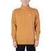 New Balance Men Mustard Yellow Half-Zip Sweatshirt with High Collar