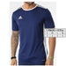 Navy blue Adidas sports t-shirt with white trim and logo, Adidas Men T-Shirt