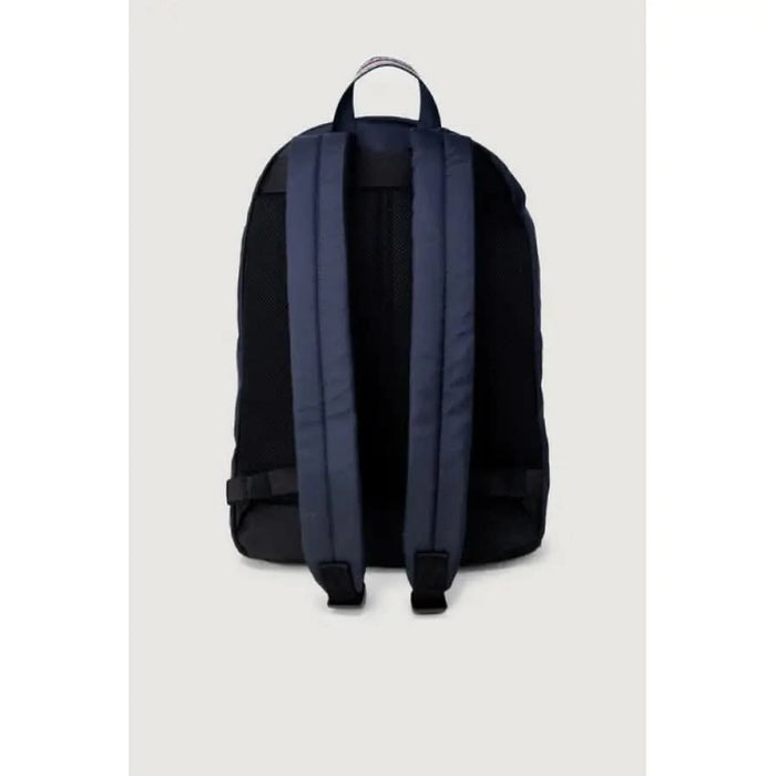 Navy blue Tommy Hilfiger Men Bag with black straps and trim for stylish functionality