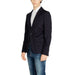 Navy blue Antony Morato blazer with blue jeans and white dress shirt for men