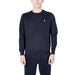 Navy blue crewneck sweatshirt with embroidered logo from U.S. Polo Assn. Men Knitwear