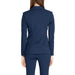 Navy blue fitted blazer with long sleeves and notched lapels by Rinascimento