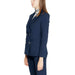 Navy blue fitted blazer with metallic buttons from Rinascimento Women Blazer collection