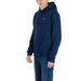 Navy blue hooded sweatshirt with chest logo Tommy Hilfiger Men Sweatshirts