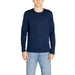 Navy blue long-sleeved crewneck sweater from Calvin Klein Men Knitwear collection