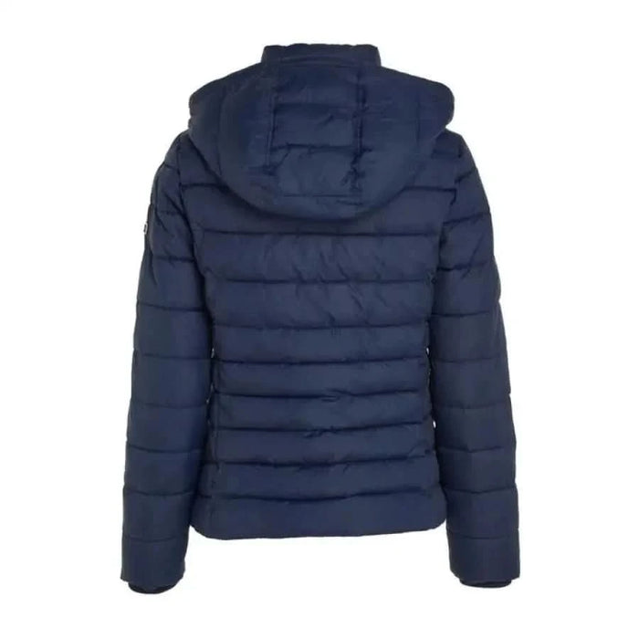 Tommy Hilfiger Jeans Women’s navy blue quilted puffer jacket with hood