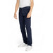 Navy blue straight-leg Gas Men Jeans styled with a white shirt and white sneakers