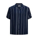 Jack & Jones men shirt with navy and white stripes