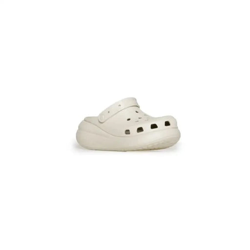 Off-white foam clog with ventilation holes and thick sole - Crocs Women Sandals