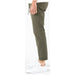 Olive green chino pants with rolled cuffs and white sneakers by Lyle & Scott Men Trousers