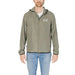 Olive green hooded jacket with EA7 logo featured in Ea7 Men Blazer collection