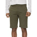 Olive green knee-length shorts with pockets and button closure by Tommy Hilfiger Jeans