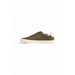 Olive green low-top sneakers with white sole and laces from Boss Men Sneakers