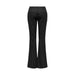 Black flared trousers with subtle pinstripe pattern from Only Women Trousers collection