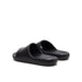 Armani Exchange Women Slippers - Black Rubber Slide Sandals with Wide Straps