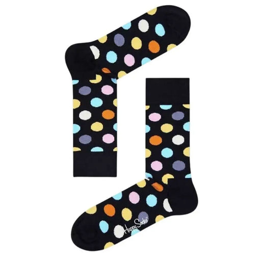 Black socks with colorful polka dots from Happy Socks Women Underwear collection