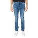 Pair of blue slim fit denim jeans from Gas for men, perfect for casual wear