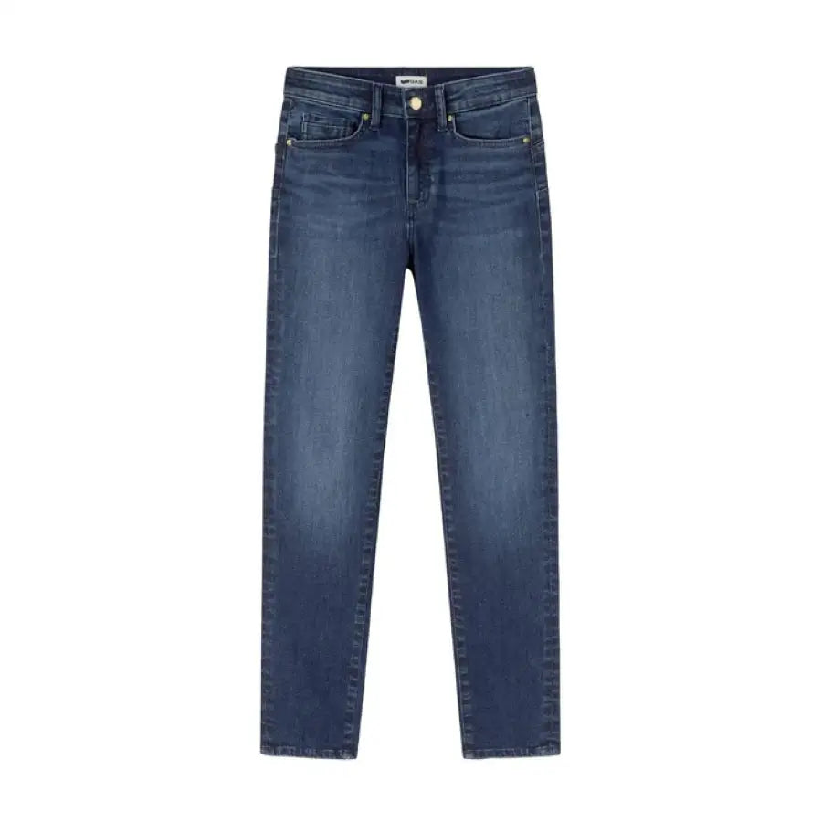 Gas - Gas Women Jeans in blue denim with a straight leg cut