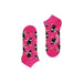 Bright pink ankle socks with a toucan bird pattern - Happy Socks Women Underwear