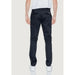 Armani Exchange Men Trousers - Dark Blue Slim-Fit Pants with White Sneakers