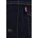 Back view of Levi’s Men Jacket showcasing the detailed stitching on a pair of jeans