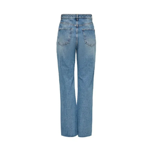 Light blue straight-leg women’s denim jeans - Only brand