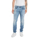 Light blue distressed slim fit jeans with rips by Replay Men Jeans