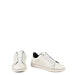 Pair of Diesel Men Sneakers in white leather with black accents and laces