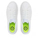 Nike Women Sneakers: White sneakers with green insoles and black floral design