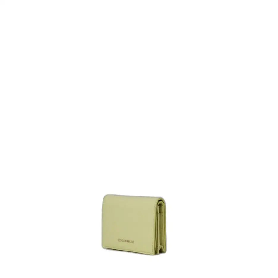Pale green leather wallet with folded design - Coccinelle Women Wallet