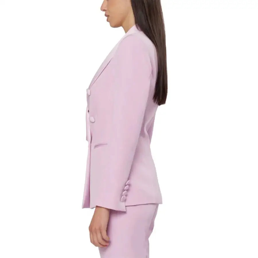 Silence - Pale pink women’s blazer with button closure by Silence Women Blazer