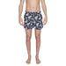 Patterned gray, white, and black swim shorts - Emporio Armani Underwear Men Swimwear