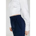 Sandro Ferrone women wearing stylish white blouse with Sandro Ferrone trousers