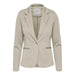 Ichi Ichi women blazer in beige modelled by person wearing Ichi apparel