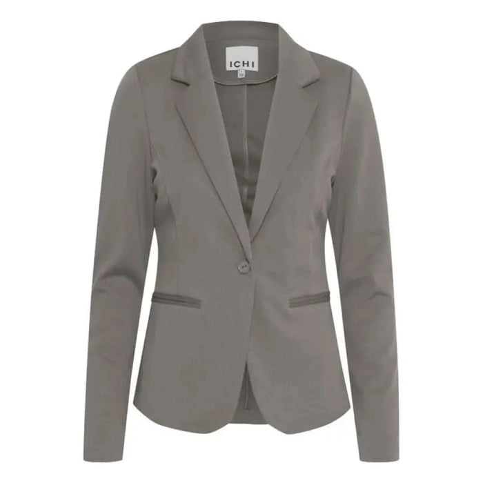 Ichi Ichi women blazer in grey, styled on person