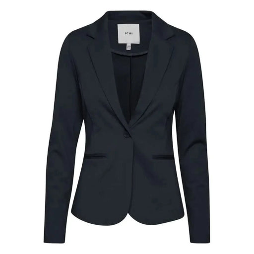 Ichi Ichi women blazer in navy, stylish Ichi women jacket on display