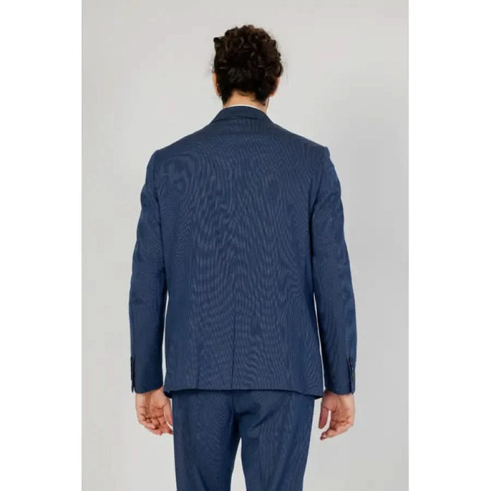 Antony Morato Men Blazer in navy, featuring detailed pins on suit