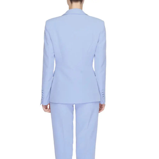 Sky blue person suit for women - Silence Women Blazer, urban style clothing