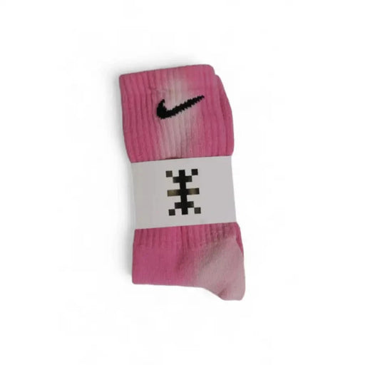 Pink Nike athletic sock with white band from Nike Men Underwear collection