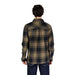 Brown and black plaid flannel shirt back view from Only & Sons Men Shirt collection